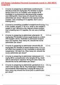 ATI Dosage Calculation Proctored Assessments-scored A+ 2023 BEST VERIFIED