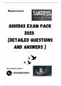 GGH1503 EXAM PACK 2025  {DETAILED QUESTIONS AND ANSWERS }