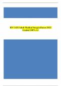 RN VATI Adult Medical Surgical latest 2023 Graded 100% A+