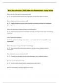 WGU Microbiology C453 Objective Assessment Study Guide 