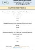 EGYPT TEST PREP TOTAL(Latest Questions and Answers, All Correct Study Guide, Download to Score A)