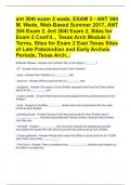 ant 304t exam 2 wade, EXAM 2 - ANT 304 M. Wade, Web-Based Summer 2017, ANT 304 Exam 2, Ant 304t Exam 2, Sites for Exam 2 Cont'd.., Texas Arch Module 3 Terms, Sites for Exam 2 East Texas Sites of Late Paleoindian and Early Archaic Periods, Texas Arc