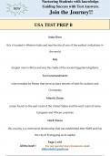 USA TEST PREP B(Questions and Answers;Actual exam questions)