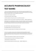 ACCURATE PHARMACOLOGY TEST BANKS