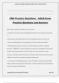 CMC Practice Questions – AACN Exam Practice Questions and Answers