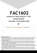 FAC1602 Assignment 5 (ANSWERS) Semester 2 2024 - DISTINCTION GUARANTEED