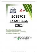 ecs3703 EXAM PACK 2025