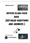 IOP3701 EXAM PACK 2025  {DETAILED QUESTIONS AND ANSWERS }