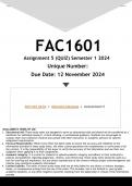 FAC1601 Assignment 5 (ANSWERS) Semester 2 2024 - DISTINCTION GUARANTEED