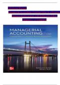 TEST BANK For Managerial Accounting: Creating Value in a Dynamic Business Environment, 13th Edition by Hilton | Verified Chapter's 1 - 17 | Complete