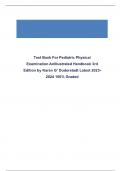 Test Bank For-Pediatric Physical Examination: An Illustrated Handbook 3rd Edition, Karen G. Duderstadt | All Chapters 1-20 (Updated 2024)