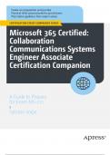 Microsoft 365 Certified: Collaboration Communications Systems Engineer Associate Certification Companion: A Guide to Prepare for Exam MS-721 (Certification Study Companion Series) First Edition