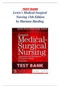 Test bank Lewis's Medical-Surgical Nursing 11th Edition by Mariann Hardi (COVERS ALL CHAPTERS 1-68) ISBN: 9780323551496