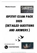 IOP3707 EXAM PACK 2025  {DETAILED QUESTIONS AND ANSWERS }