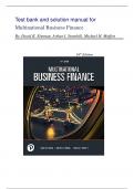 Test Bank and Solution Manual for Multinational Business Finance 16th Edition by David K. Eiteman, Arthur I. Stonehill, Michael H. Moffett| All Chapters 1-18| Latest Edition 