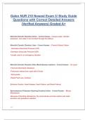 Galen NUR 210 Newest Exam 3/ Study Guide Questions with Correct Detailed Answers (Verified Answers) Graded A+