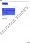 AQA-7061-2A-RELIGIOUS STUDIES FINAL MARK SCHEME PAPER 2A:Buddhism-AS LEVEL-Jun24-v1.0