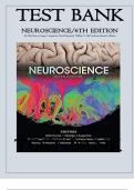 Test Bank - for Neuroscience 6th Edition by Dale Purves, All Chapters 1- 34 | Complete Guide A+