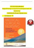 FULL TEST BANK FOR MEDICAL SURGICAL NURSING CONCEPTS FOR CLINICAL JUDGEMENT AND COLLABORATIVE CARE 11TH EDITION | ISBN: 9780443116599