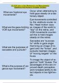 VS 6320 Intro to Eye Movements and Measurements Questions And Answers Complete Solution