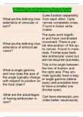 VS 6320 Binocular and Spatial Vision, Binocular Disparity Questions With Complete Solution 2024-2025 A+ Review