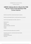 ARDMS Abdomen Review (Based off of URR Review Course) Exam Questions With Correct Answers