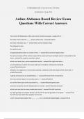 Ardms Abdomen Board Review Exam Questions With Correct Answers