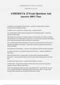 AMH2020 Ch. 25 Exam Questions And Answers 100% Pass