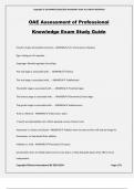 OAE Assessment of Professional Knowledge Exam Study Guide