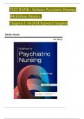 TEST BANK For keltne's Psychiatric Nursing 9th Edition by Debbie Steele , ISBN: 9780323791960 ||  Complete A+ Guide