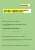 Samenvatting Biologie Examen HAVO 2023 (bezemexamen)