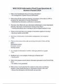 WGU D220 Informatics Final Exam Questions & Answers Passed 2024