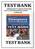 Emergency Medical Responder; First on Scene 11th Edition by Chris, David, Keith TEST BANK