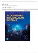 Test Bank for Accounting Information Systems, 16th Edition by Marshall B Romney | All Chapters | Newest Edition 