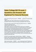 BUNDLE DEAL!!  GALEN COLLEGE OF NURSING NU110: GRADED A  questions and Answers 2024 Update