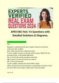 APEX EKG Test/ 41 Questions with Detailed Solutions & Diagrams.  