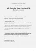 ATI Endocrine Exam Questions With Correct Answers