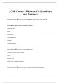 UCSB Comm 1 Midterm #1- Questions  and Answers 