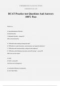 BCAT Practice test Questions And Answers 100% Pass