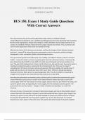 BUS 150, Exam 1 Study Guide Questions With Correct Answers