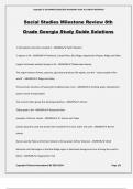 Social Studies Milestone Review 8th Grade Georgia Study Guide Solutions