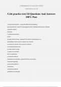 Ccht practice test 5.0 Questions And Answers 100% Pass