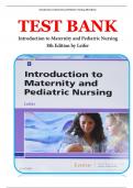 Test Bank for Introduction to Maternity and Pediatric Nursing 8th Edition by Leifer | Best Study Guide