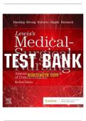 TESTBANK FOR LEWIS MEDICAL SURGICAL NURSING 11TH EDITION BY HARDING ( ALL CHAPTERS 1-68) LATEST UPDATED EXAMINATION STUDYGUIDE 2023/2024