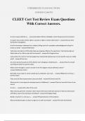 CLEET Cert Test Review Exam Questions With Correct Answers