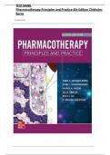 TEST BANK for Pharmacotherapy Principles and Practice 6th Edition Chisholm-Burns All 102 Chapters  ||Complete A+ Guide