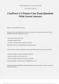 CorePower C1 Posture Cues Exam Questions With Correct Answers