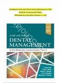 COMPLETE TEST BANK LITTLE AND FALACE-S DENTAL MANAGEMENT OF THE MEDICALLY COMPROMISED PATIENT 9TH EDITION! RATED A+