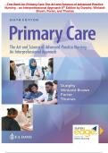 Test Bank for Primary Care The Art and Science of Advanced Practice Nursing – an Interprofessional Approach 6th Edition by Dunphy, WinlandBrown, Porter, and Thomas