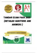 TAM2601 EXAM PACK 2025  {DETAILED QUESTIONS AND ANSWERS }